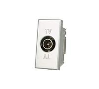 Presa TV Passante Connettore Maschio, Compatibile con Bticino Axolute (Grigio)