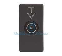 Presa coassiale tv maschio 'system' passante 5db - nero GEWISS
