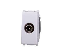 Presa TV Passante Maschio, Compatibile Con Vimar Plana (1 Pezzo)