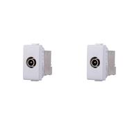 Presa tv, presa sat, presa di rete CAT5/CAT6, Presa tv RJ11 compatibile con Bticino Matix (Presa diretta M, 2)