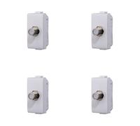 Presa tv, presa sat, presa di rete CAT5/CAT6, Presa tv RJ11 compatibile con Bticino Matix (Presa SAT, 4)