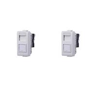 Presa tv, presa sat, presa di rete CAT5/CAT6, Presa tv RJ11 compatibile con Bticino Matix (RJ45 - CAT5E, 2)