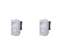 Presa tv, presa sat, presa di rete CAT5/CAT6, Presa tv RJ11 compatibile con Bticino Matix (RJ45 - CAT6, 2)