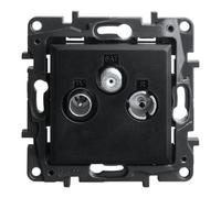 Presa TV R-SAT nero 1,5 dB Niloe Step da incasso