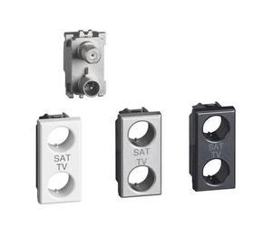 Presa Tv-Sat Bticino Axolute Coassiale Diretta Demiscelata H4214D