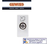 PRESA TV/SAT PASSANTE 10Db CONNETTORE F GEWISS SYSTEM WHITE GW20392