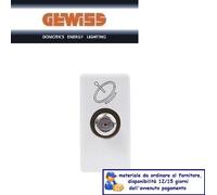 PRESA TV/SAT PASSANTE 5 Db CONNETTORE F GEWISS SYSTEM WHITE GW20396