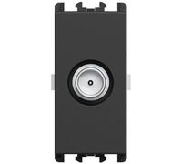 Presa Tv Urmet Lybra passante maschio 1 modulo nero 27405.N