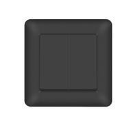 Presa UE singola e doppia 220 V 16 A nero PC pannello interruttore luce parete USB spine standard per la casa (2 gang 1way)