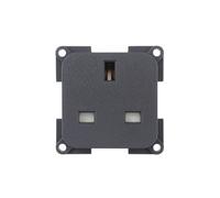 Presa UK formato "ridotto" 250V 13A da pannello nera