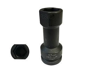 Presa Unistrut da 17 mm a canale Unistrut da 1/2 "Drive Impact Socket a parete sottile per adattarsi a Unistrut da 41 mm