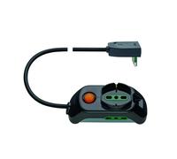 Vimar FP00511 Multipla con Interruttore Luminoso, 1 Presa Universale, 2 Biprese, Cavo 3 m