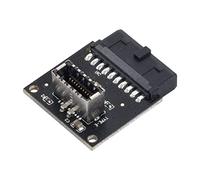 Presa USB 3.1 da pannello frontale Cablecc Type-E a USB 3.0 Adattatore di estensione maschio da 20 pin per scheda madre