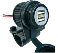 Presa USB Albrecht Duo, auto, moto, barca, 12-18 volt NEW