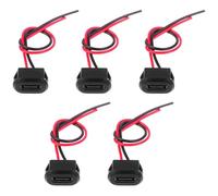 Presa USB-C 3A 2 Poli con Fibbia a Scatto, USB Type-C da Incasso per Ricarica Rapida con Spina DC per Montaggio a Pannello