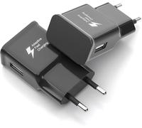 Presa USB caricatore rapido compatibile con Samsung Galaxy A20e A20 A21s A22 A32 A40 A41 A42 A50 A51 S10 S9 S8 Note 10/9 /8, 2 Pack Adattatore AC da parete per Tab A9 A9+ Tab S6 Lite (Non Cavo)