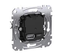 PRESA USB DA INCASSO MERTEN & STORCK MEG4366-0120 - 220-240 V, 45W, Power Delivery, Dimensioni 71x71x30 mm, Peso 135 g