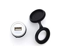 Presa USB da incasso/pannello passante IP65 - Presa USB A Presa USB A - d22mm Colore Silver Argento