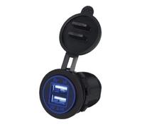 Presa Usb Da Pannello 1a +2,1a Luminosa Blu GBC 29170030