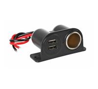 PRESA CORRENTE ACCENDISIGARI DOPPIA USB ELETTRICO PER AUTO CAMION INDICATORE LED