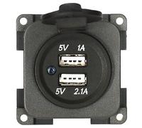 MP2USBC/G Presa Doppia Usb+Usb-C - Grigia CBE 212931