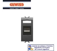 PRESA USB GEWISS CHORUS NERO GW12459