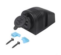 Presa USB impermeabile 12-24V per barca Marine | lega di alluminio, resistente al calore, per prova, lunga durata, elegante look moderno