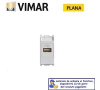 PRESA USB NON ALIMENTATA VIMAR PLANA SILVER 14345.SL.