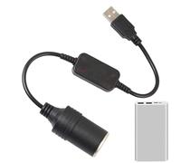 Presa USB per accendini auto | Cavo connettore adattatore USB | Adattatore per accendini auto da 5 V a 12 V, presa per cavo di prolunga, controller cablata per registratore di guida, elettronica