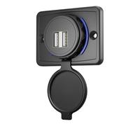 Presa USB per Bus, 3.1a Car USB Socket, USB Outlet with Cover, USB Charging Socket for RV, USB Panel for Boat and RV, RV USB Charging Station, USB Charger for ATV and RV, Boat USB Charging Outlet