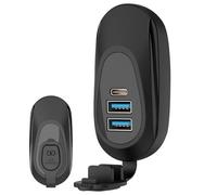 Presa USB per camper, stazione di ricarica USB per camper, camper e rimorchi, ricarica rapida tramite due porte USB, compatta e durevole, facile da installare, ideale per smartphone, tablet e GP