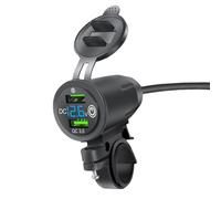 Presa USB per moto, presa USB, adattatore di corrente resistente alle intemperie, caricatore ad alte prestazioni per moto, presa di ricarica universale Powersport per barche