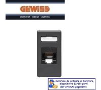 PRESA UTENTE RJ45 CAT6 UTP TOOLLESS GEWISS SYSTEM BLACK GW21685