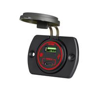 Presa Veicolo 66W PD+.0 Doppia USB con Montaggio a Pannello e LED per Aut