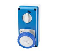Gewiss PRESA DA PARETE INTERBLOCCATA 66215N 2P+T 32A 380/415V 6H IP67