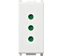 Presa Vimar Plana 2P+T 10A tipo P11 standard italiano Bianco 14201