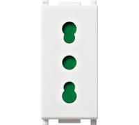 Presa Vimar Plana 2P+T 16A P17/11 bianco Bianco