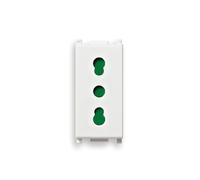 PRESA VIMAR "PLANA" BIANCO 2P+T P17/11 - COD.0R14203