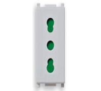 Presa 16A 2P+T P17/11 vimar plana Silver 14203.SL