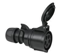 PRESA VOLANTE CEE 5 POLI (3P N T 6H) IP44 32A NERA PER LO SPETTACOLO SERVICE AUDIO LUCI