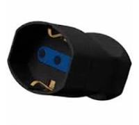 Presa volante schuko/bivalente nera 10/16A 2P+T
