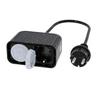 Presa Wi-Fi intelligente per esterni, WiFi con 2 spine, telecomando app e Google Assistant, Alexa Outdoor Smart Plug, IP44, impermeabile, doppia presa con timer, per giardini esterni