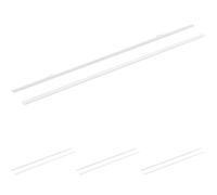 Presbiterio Plastica Manifesto Stecche con Ganci 2-Pezzo Set, 70 cm Lunghezza, Bianco (Confezione da 4)