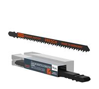 Presch Lame seghetto alternativo Legno Molto lungo 10 pz. - Taglio rapido dritto (5-120mm) - Codolo a T di lunga durata, lame per tutti i seghetti alternativi - Lame per pannelli di truciolato