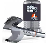 Presch Punta Forstner Ø 40mm - Punta per legno di alta qualità e durata con taglienti estremamente affilati - Punta centrale precisa per una perfetta concentricità