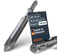 Presch SDS-plus Scalpello a punta - Punta estremamente robusta e durevole - Per tutti i lavori di foratura (lunghezza 140 mm) - Scalpello in acciaio ad alte prestazioni per colpi potenti