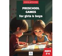 Preschool Activity Games: Practice for Kids, Reading, Writing and Math, 3-5 Ages, Large Print, Coloring Book, Games, Activity Book