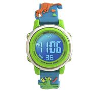 Preschool Collection Orologio digitale per bambini con illuminazione - Monster Trucks, Dinosauri, squalo, unicorno, farfalla, ragno, per ragazze, ragazzi, bambini, scuola, Dinosauro blu., Dinosauri