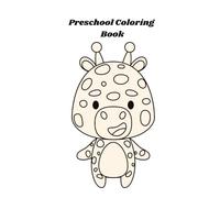 Preschool Coloring Book, Learn Colors, Words, Cute Cartoon Animals, Food, Shapes