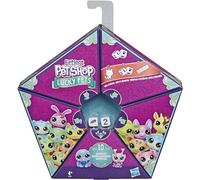 Preschool Games Littlest Pet Shop - Cofanetto mistero Lucky Pets - 4 statuette per animali domestici single e 4 ciondoli